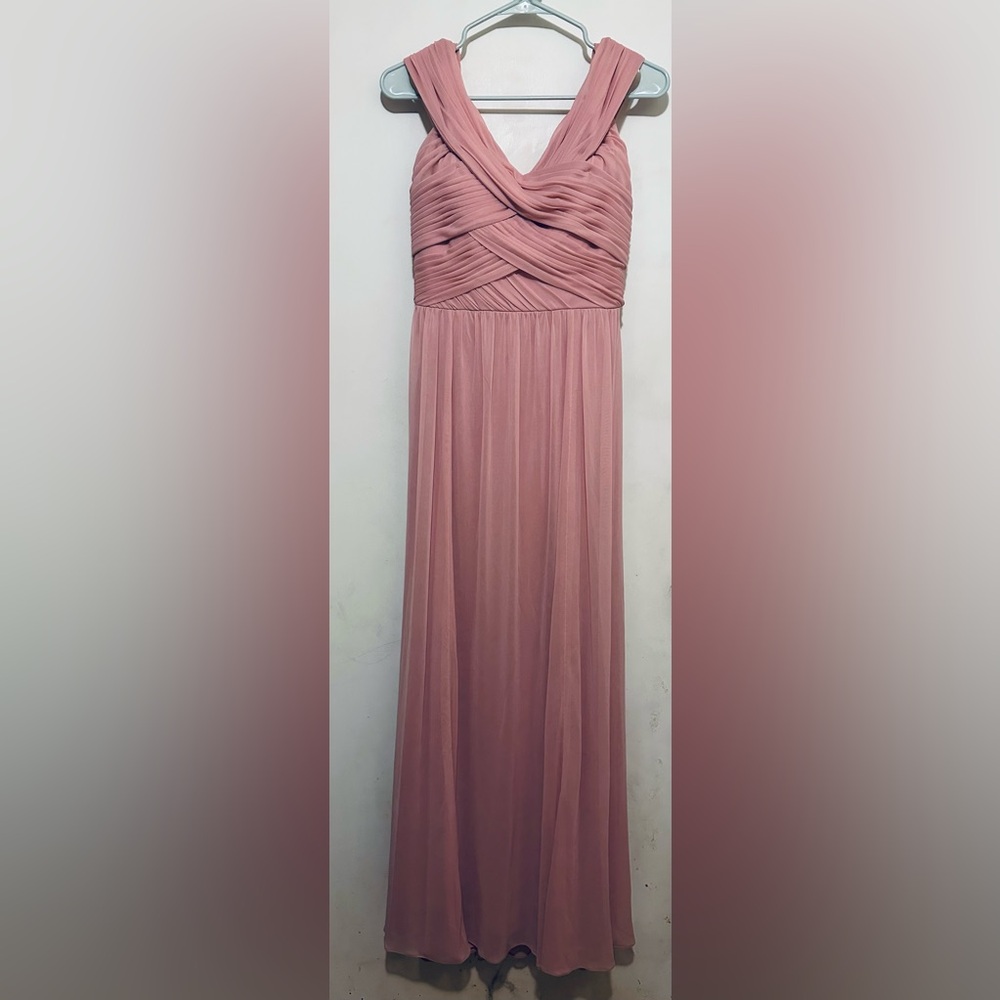 Jenny Yoo (JY514) Chiffon, Rouched Top Formal Dress, Size 12/14